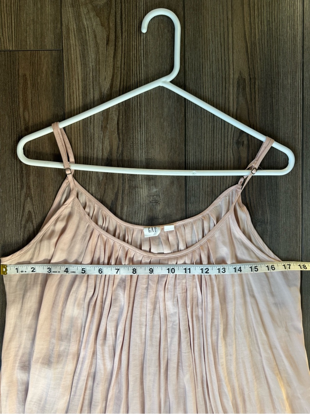 GAP Spaghetti Adjustable Strap Camisole - Blush Pink - L - Picture 3 of 6
